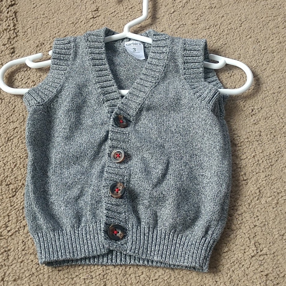 Carter's 3 month grey sweater vest